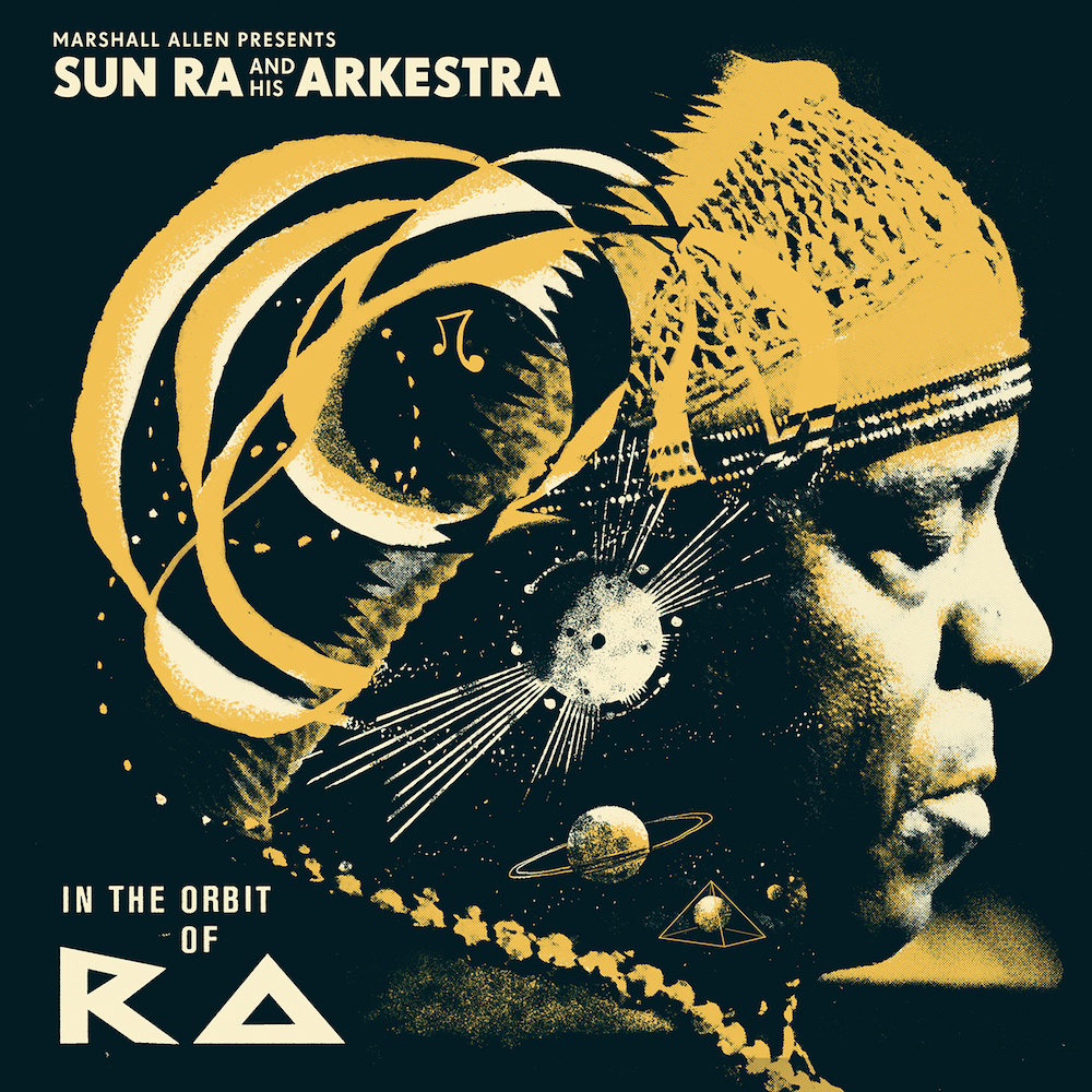 In The Orbit Of Ra - cover artwork. The release also features a full interview with compiler Marshall Allen and rare photos from Val Wilmer. 