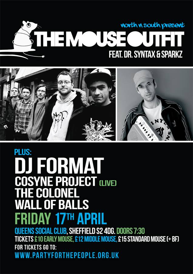 The Mice play with DJ Format in Sheffield. Click for tix