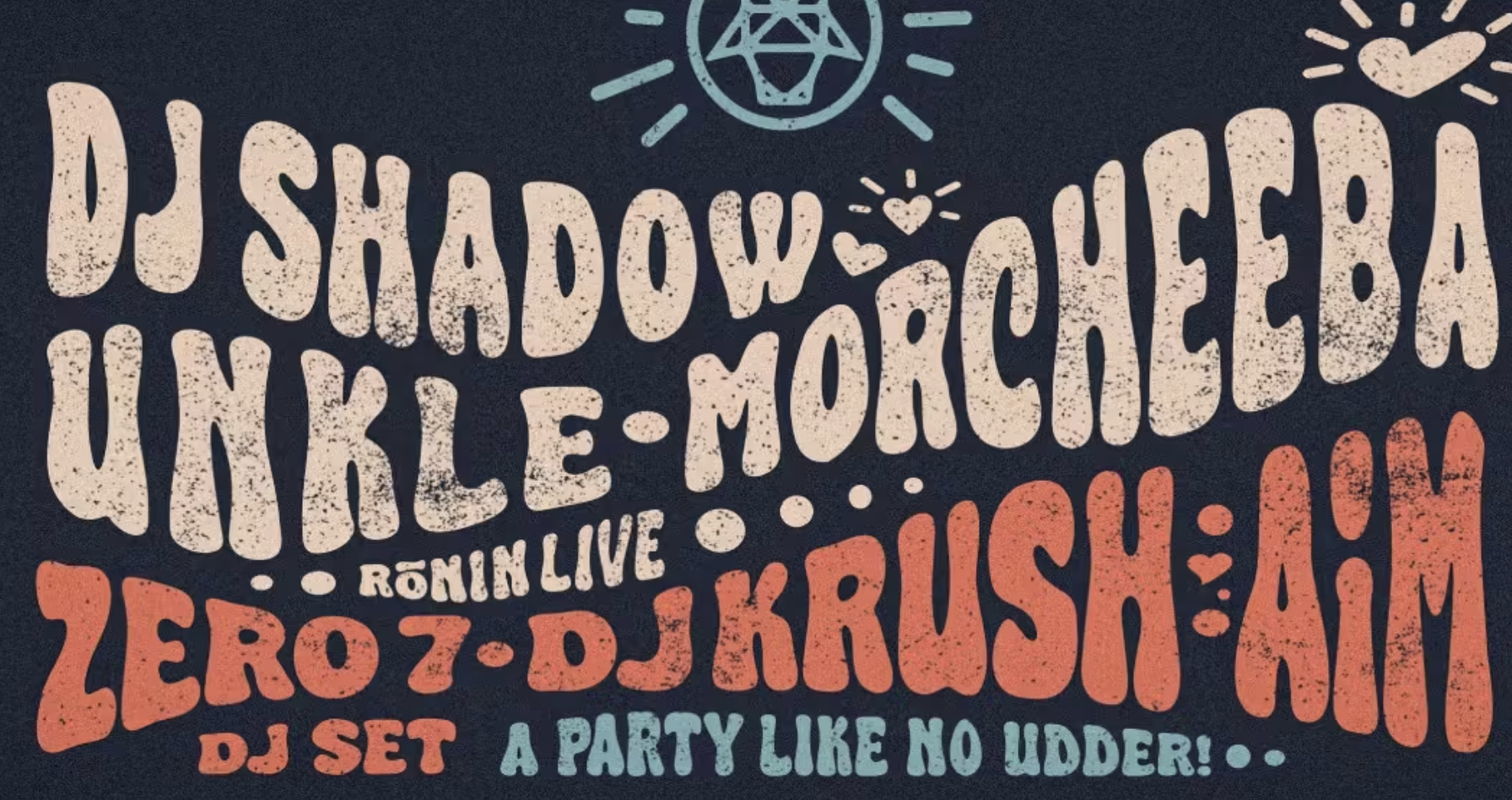DJ Shadow, UNKLE, Morcheeba, Aim, Krush, Zero 7 in Manchester